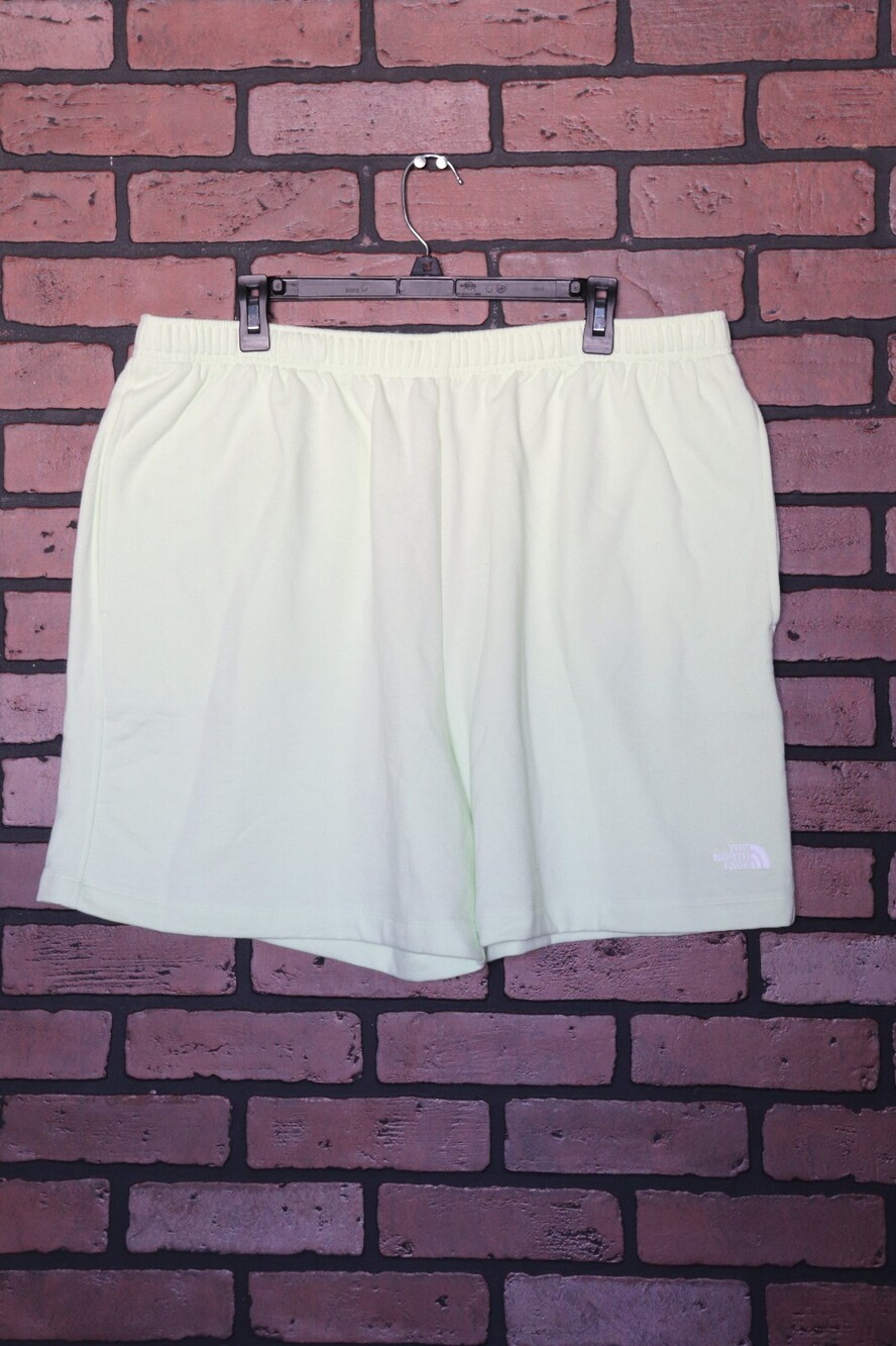 The North Face Men's Simple Logo Fleece Shorts | Lime Green | Size XL